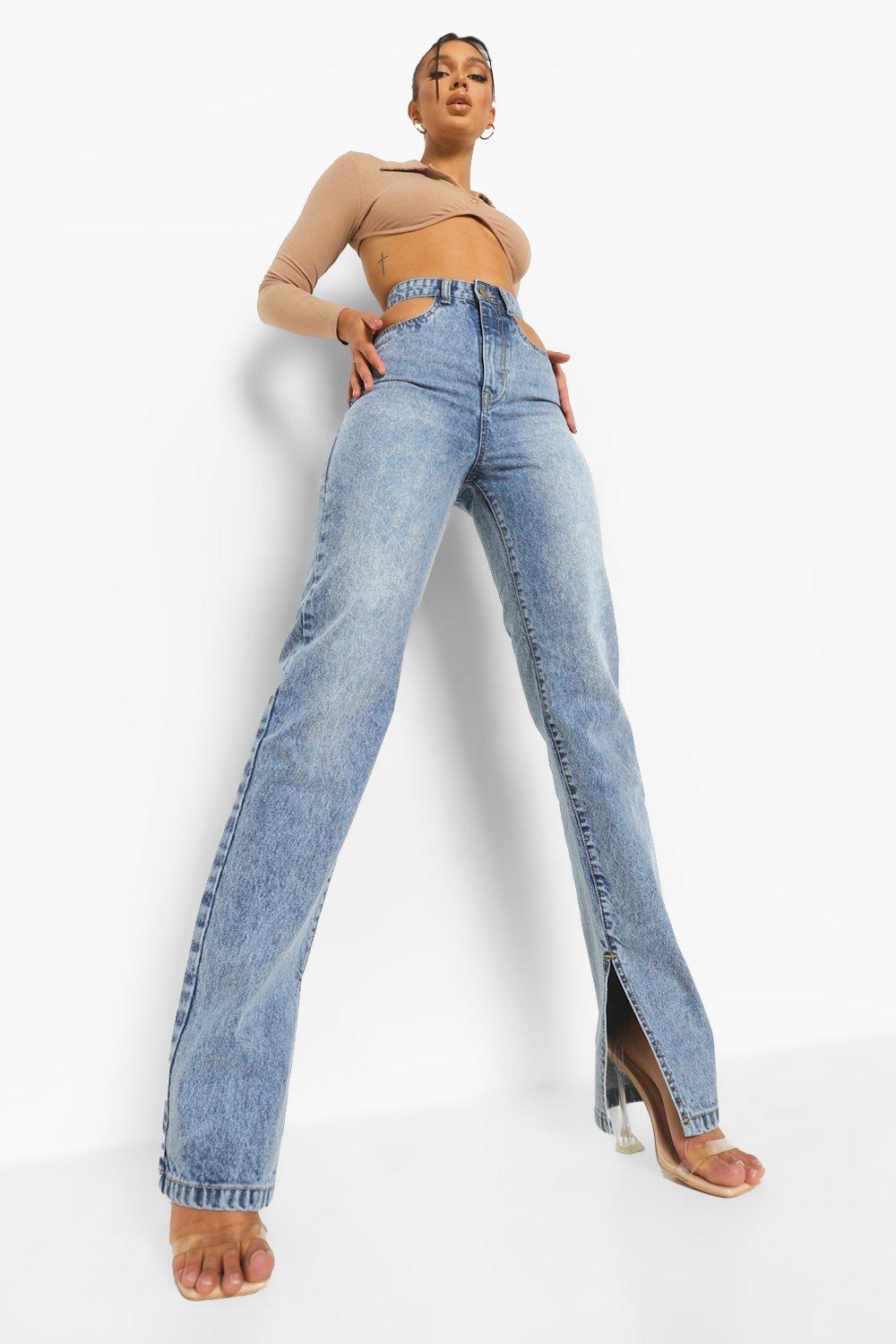 Jeans hot sale cut bottom